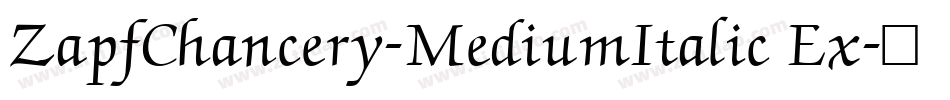 ZapfChancery-MediumItalic Ex字体转换
